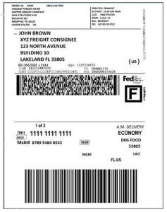 Bill of lading