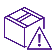 Package warning icon