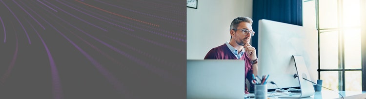 worker looking at computer
