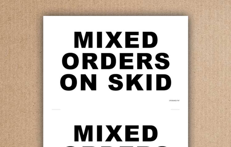 Commandes mixtes sur palette