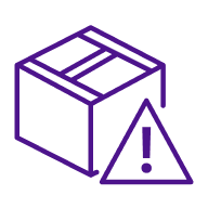 Package warning icon